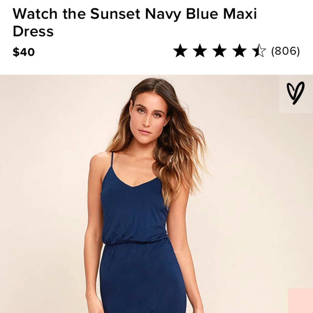 Watch the Sunset Navy Blue Maxi Dress - Lulu’s